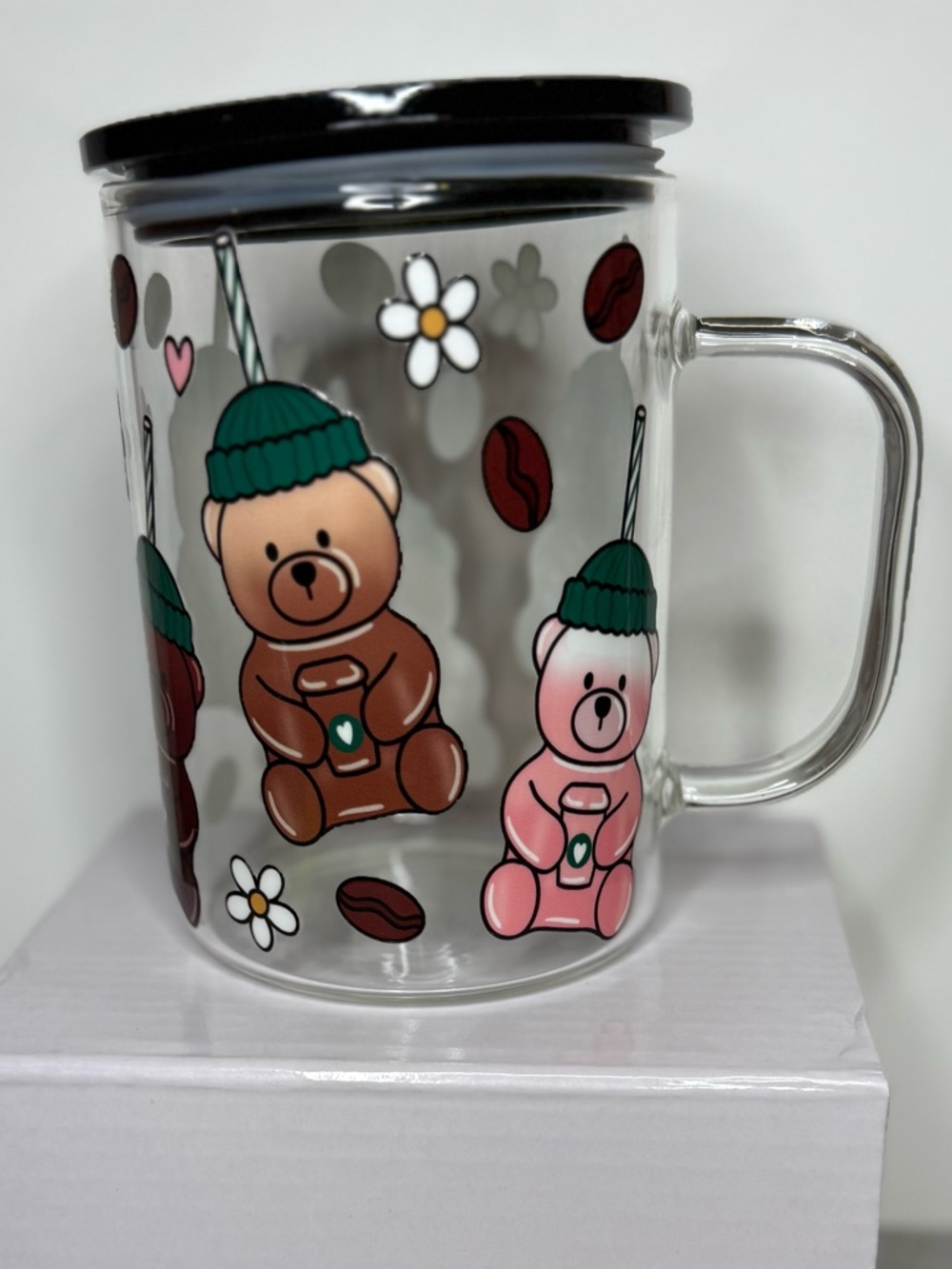 Coffee Bear 🐻 17oz Cold Drink Mug